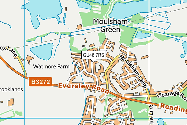 GU46 7RS map - OS VectorMap District (Ordnance Survey)