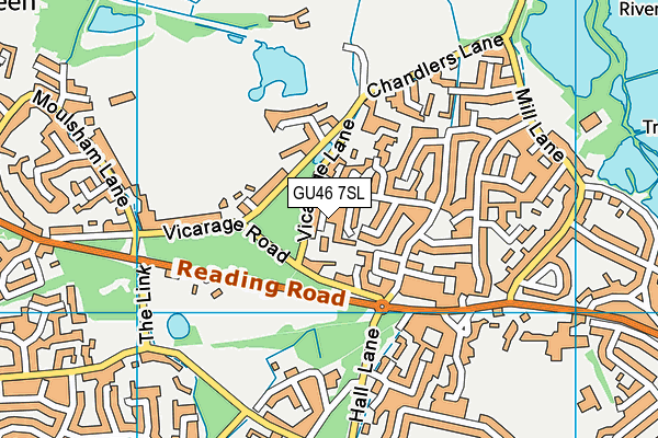 GU46 7SL map - OS VectorMap District (Ordnance Survey)