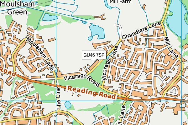 GU46 7SP map - OS VectorMap District (Ordnance Survey)