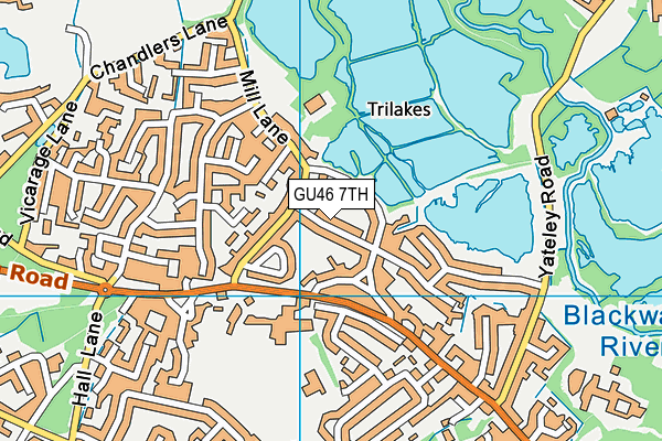 GU46 7TH map - OS VectorMap District (Ordnance Survey)