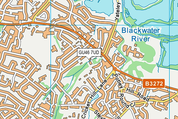 GU46 7UD map - OS VectorMap District (Ordnance Survey)