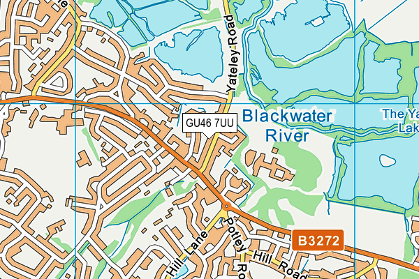 GU46 7UU map - OS VectorMap District (Ordnance Survey)