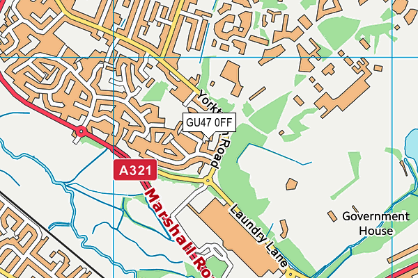 GU47 0FF map - OS VectorMap District (Ordnance Survey)
