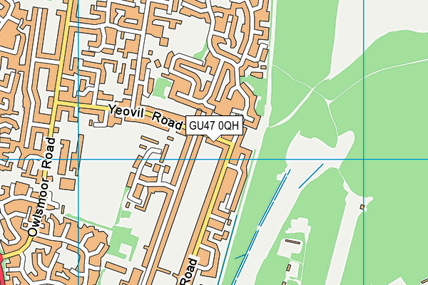 GU47 0QH map - OS VectorMap District (Ordnance Survey)