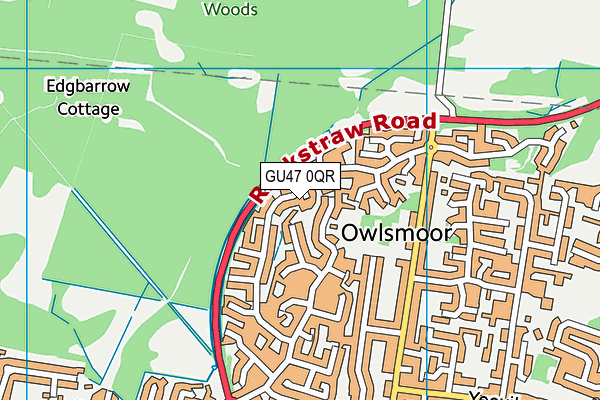 GU47 0QR map - OS VectorMap District (Ordnance Survey)