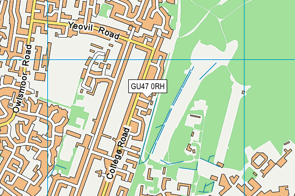 GU47 0RH map - OS VectorMap District (Ordnance Survey)