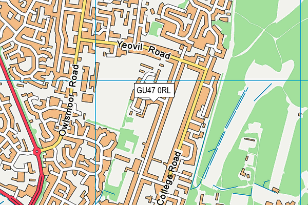 GU47 0RL map - OS VectorMap District (Ordnance Survey)