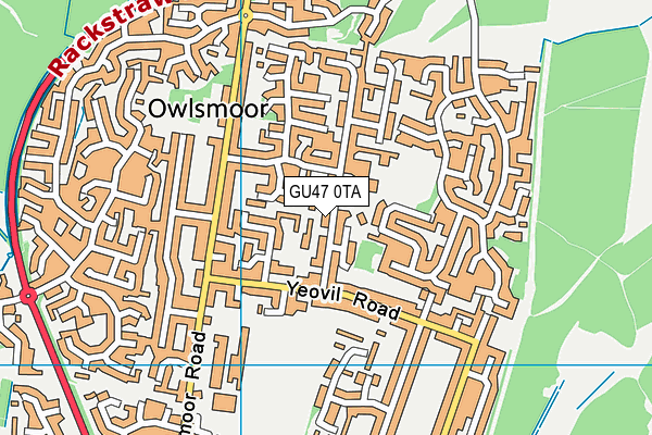 Owlsmoor Primary School map (GU47 0TA) - OS VectorMap District (Ordnance Survey)