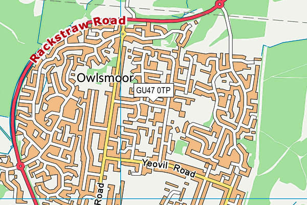 GU47 0TP map - OS VectorMap District (Ordnance Survey)
