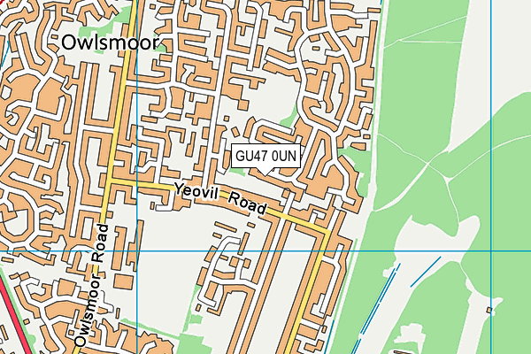 GU47 0UN map - OS VectorMap District (Ordnance Survey)