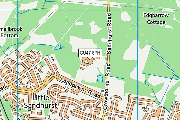 Eagle House School map (GU47 8PH) - OS VectorMap District (Ordnance Survey)
