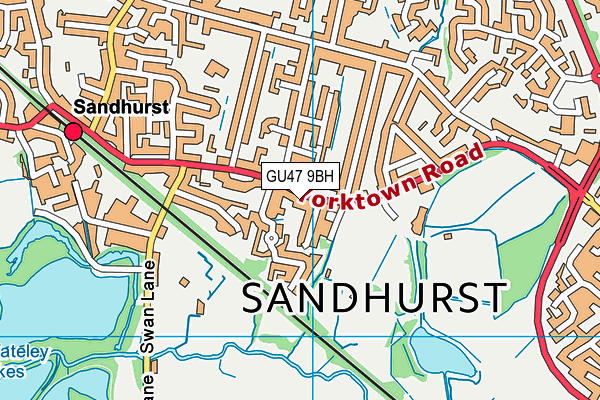 Map of HODGES COACHES (SANDHURST) LIMITED at district scale