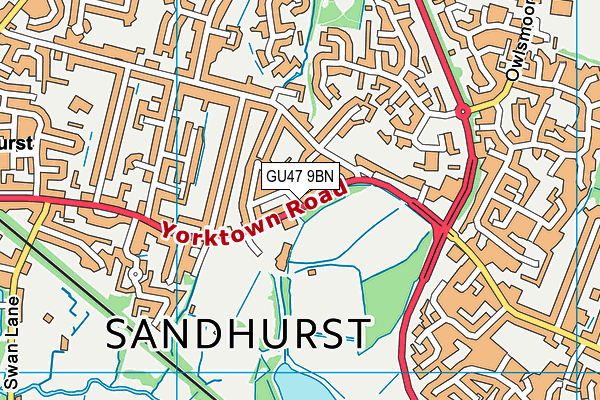 Map of SANDHURST GLASS LIMITED at district scale