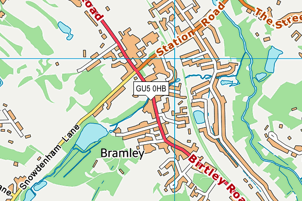 Map of BRAMLEY MOTOR CARS LIMITED at district scale