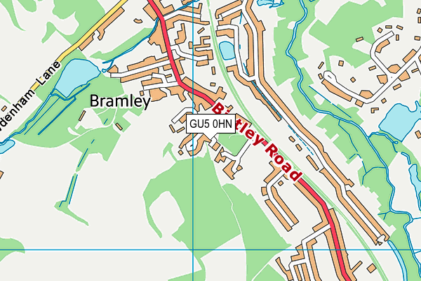 Map of THE FARRIERS RESIDENTS ASSOC. (BRAMLEY) LIMITED at district scale
