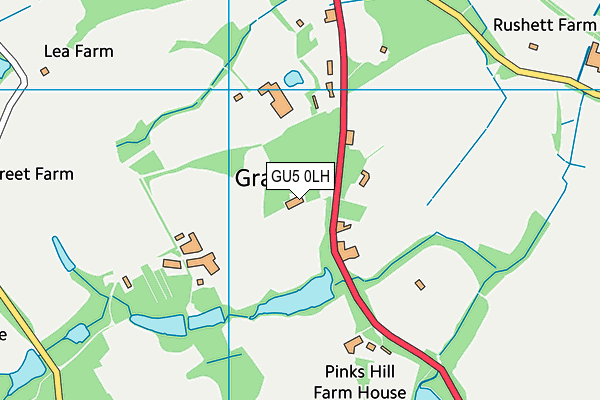 Grafham Grange School map (GU5 0LH) - OS VectorMap District (Ordnance Survey)