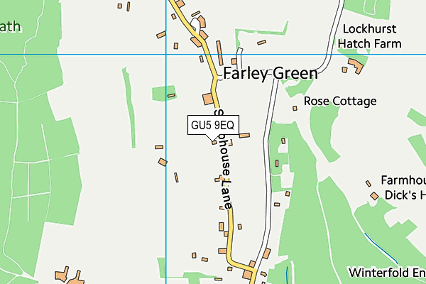 GU5 9EQ map - OS VectorMap District (Ordnance Survey)