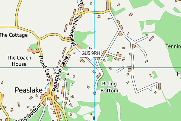 GU5 9RH map - OS VectorMap District (Ordnance Survey)