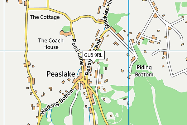 GU5 9RL map - OS VectorMap District (Ordnance Survey)