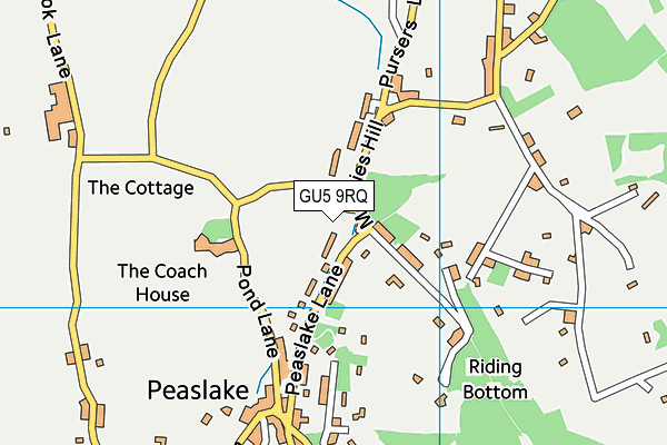 GU5 9RQ map - OS VectorMap District (Ordnance Survey)