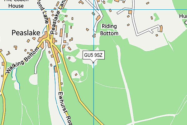 GU5 9SZ map - OS VectorMap District (Ordnance Survey)