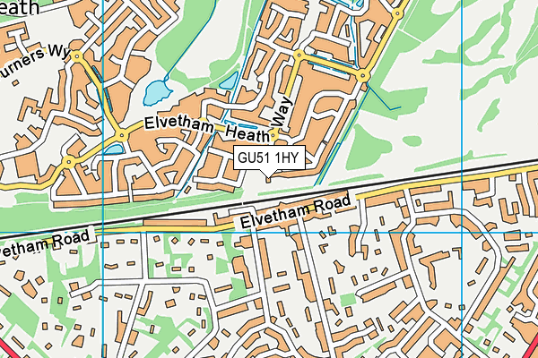 GU51 1HY map - OS VectorMap District (Ordnance Survey)