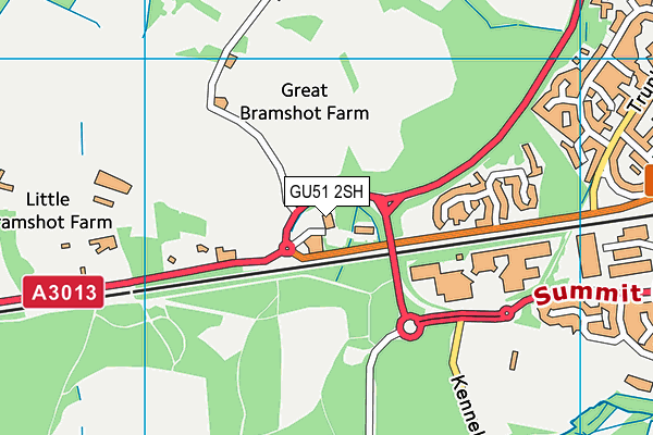 GU51 2SH map - OS VectorMap District (Ordnance Survey)