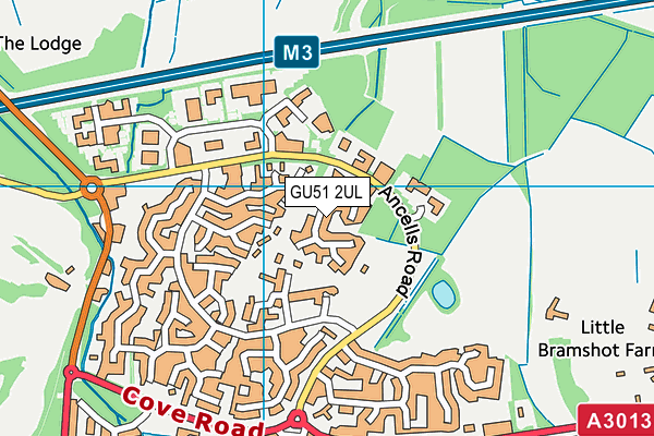 GU51 2UL map - OS VectorMap District (Ordnance Survey)