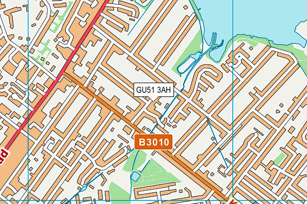 GU51 3AH map - OS VectorMap District (Ordnance Survey)