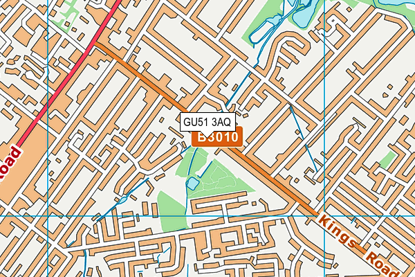 GU51 3AQ map - OS VectorMap District (Ordnance Survey)