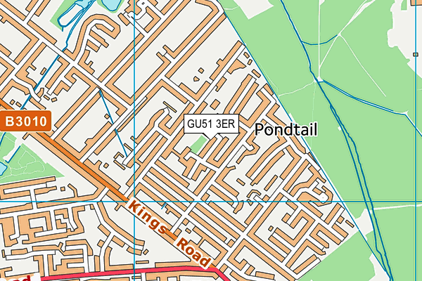 GU51 3ER map - OS VectorMap District (Ordnance Survey)