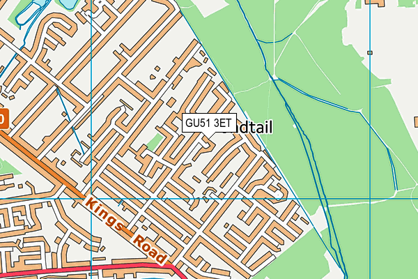 GU51 3ET map - OS VectorMap District (Ordnance Survey)