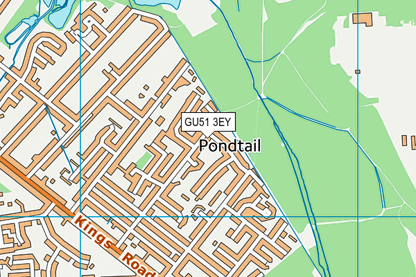 GU51 3EY map - OS VectorMap District (Ordnance Survey)