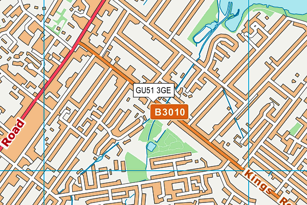 GU51 3GE map - OS VectorMap District (Ordnance Survey)