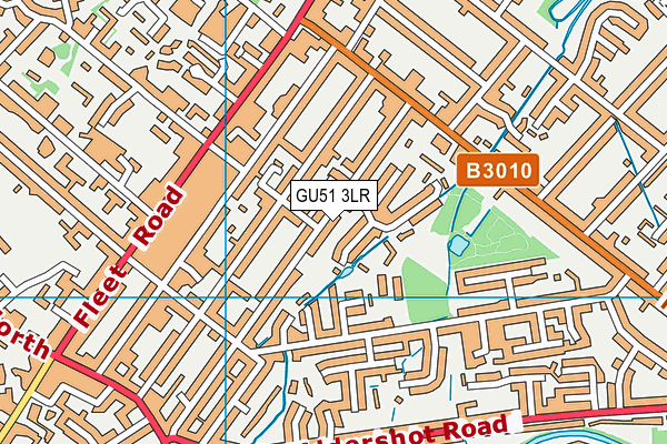 GU51 3LR map - OS VectorMap District (Ordnance Survey)