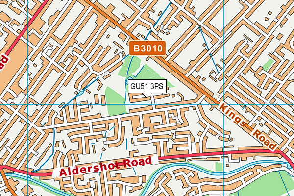 GU51 3PS map - OS VectorMap District (Ordnance Survey)