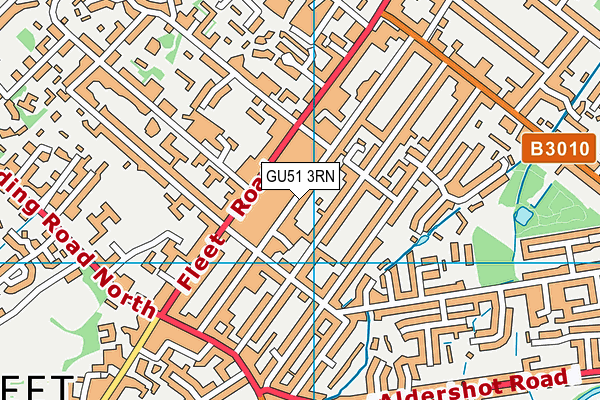 GU51 3RN map - OS VectorMap District (Ordnance Survey)