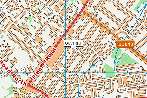GU51 3RT map - OS VectorMap District (Ordnance Survey)