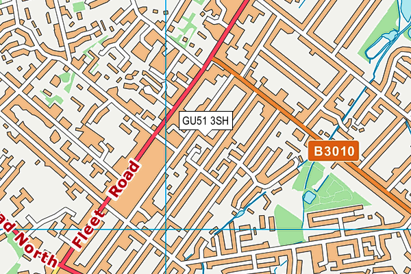 GU51 3SH map - OS VectorMap District (Ordnance Survey)