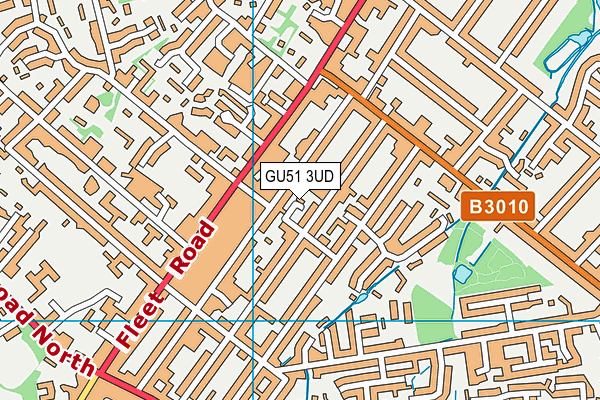 GU51 3UD map - OS VectorMap District (Ordnance Survey)