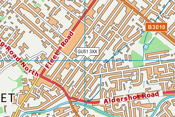 GU51 3XX map - OS VectorMap District (Ordnance Survey)