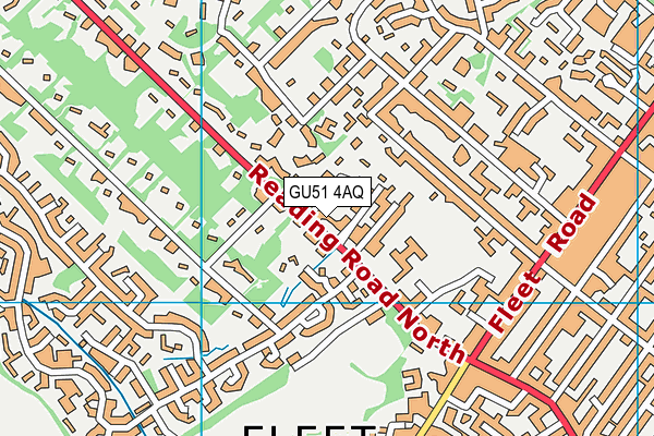 GU51 4AQ map - OS VectorMap District (Ordnance Survey)