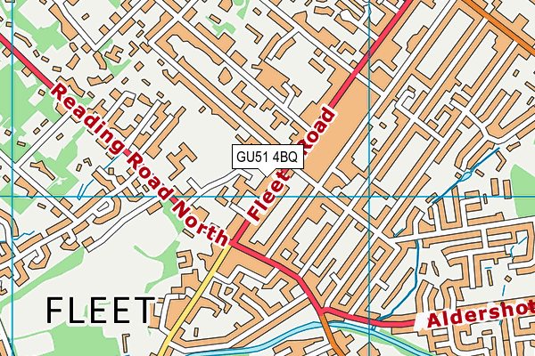 GU51 4BQ map - OS VectorMap District (Ordnance Survey)