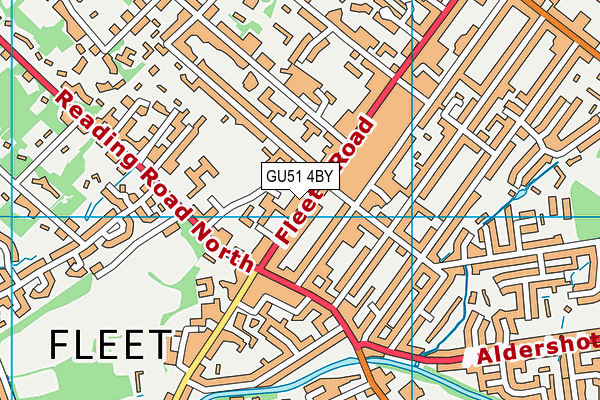 Harlington Centre (Closed) map (GU51 4BY) - OS VectorMap District (Ordnance Survey)