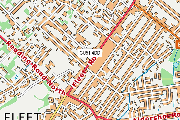 GU51 4DD map - OS VectorMap District (Ordnance Survey)