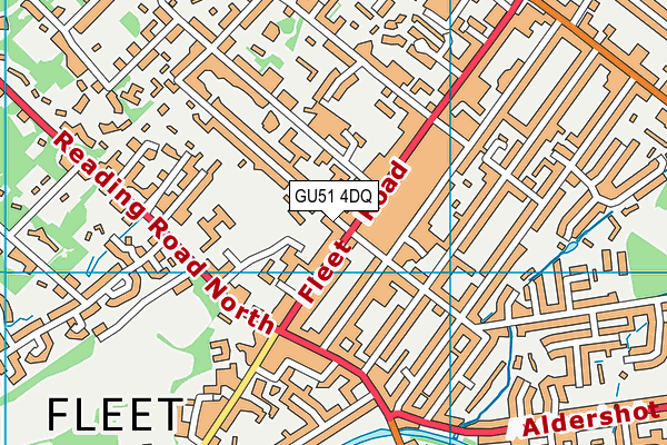 GU51 4DQ map - OS VectorMap District (Ordnance Survey)