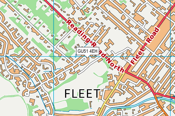 GU51 4EH map - OS VectorMap District (Ordnance Survey)