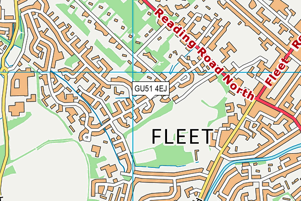 GU51 4EJ map - OS VectorMap District (Ordnance Survey)