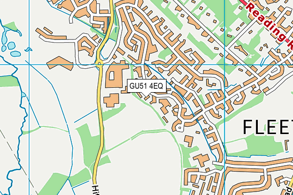 GU51 4EQ map - OS VectorMap District (Ordnance Survey)