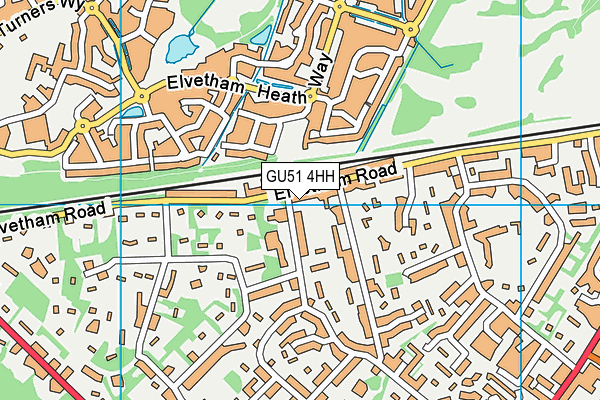 GU51 4HH map - OS VectorMap District (Ordnance Survey)